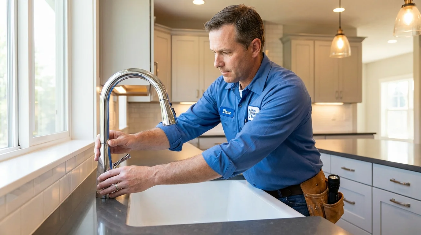 Kitchen faucet installation by Johns Plumbing LLC in Sherwood